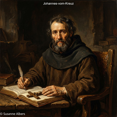 Künstlerische Darstellung: Johannes vom Kreuz