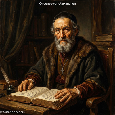 Künstlerische Darstellung: Origenes von Alexandrien