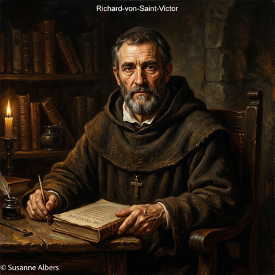 Künstlerische Darstellung: Richard von Saint-Victor