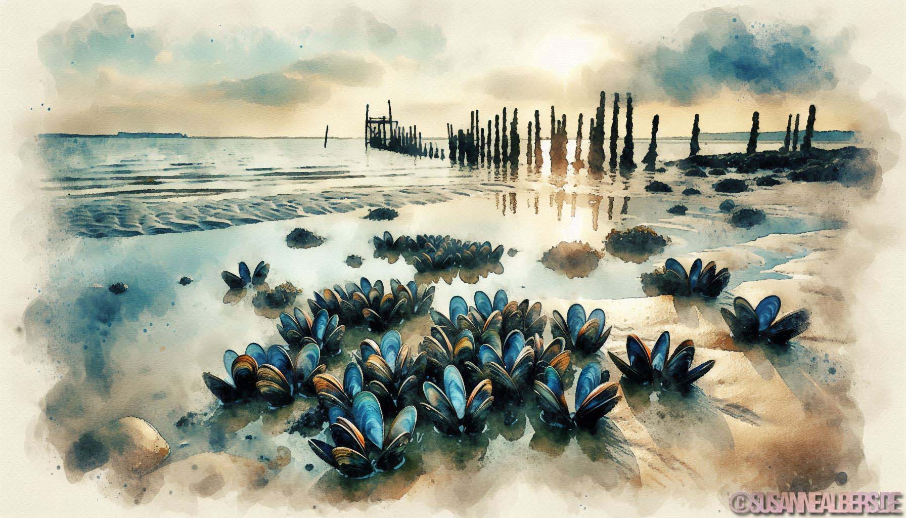Muscheln im Wattenmeer