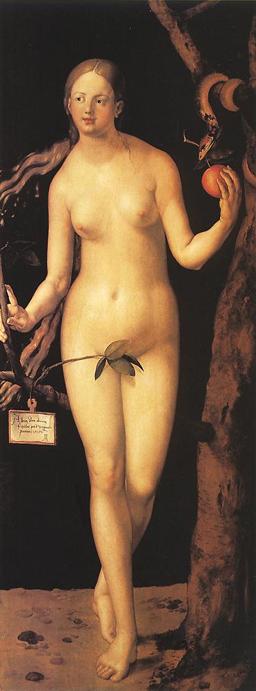 Eva mit Bauchnabel